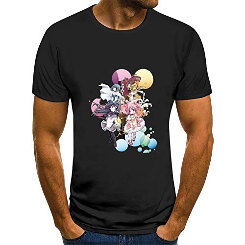 xiaojun Unisex Anime Puella Magi Madoka Magica-Only You Print Short Sleeves Shirt