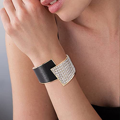 ELABEST Stylish Rhinestone Bracelet Cuff Bracelets Stretch Bracelets Sparkly Hand Chain Wedding Parties Jewelry Accessories for Women3