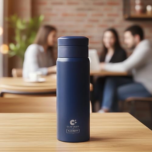 Image of CLAY CRAFT VACBOTT Legend Apex Double Wall|18 Hours Hot and 24 Hours Cold Vacuum Insulated Flask 550ml, 1Pcs, Steel Bottles for Travelling|BPA-Free|Leak Proof|BIS Certified|1Year Limited Warranty