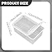 Leefasy Reptile Feeding Box Hatching Container Critter Transport Reusable Clear Terrarium Habitat Cage for Bearded Dragon Gecko Snake, Style B