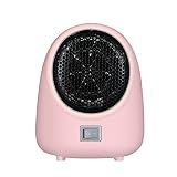 Calefactor Eléctrico, calentador espacio control temperatura inteligente vertical, una tecla calienta rápidamente Protección contra sobrecalentamiento Bajo nivel ruido, hogar oficina,Rosado