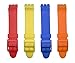 Timewheel 17mm Warm Color Series Replacement Watch Band Compatible for Standard Gents Swatch Watch (Yellow)
