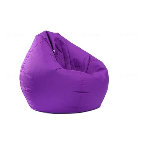Gaming Bean Bag Chair Waterproof Oxford Fabric Comfortable Purple 100cm x 120cm Indoor Outdoor Seat for Gamers Easy Cleaning Durable (Filler Not Included)