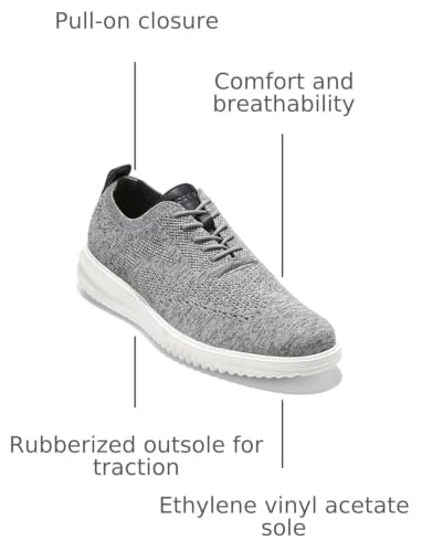 Image of Cole Haan Mens Grand+ Stitchlite Wing Tip Oxford
