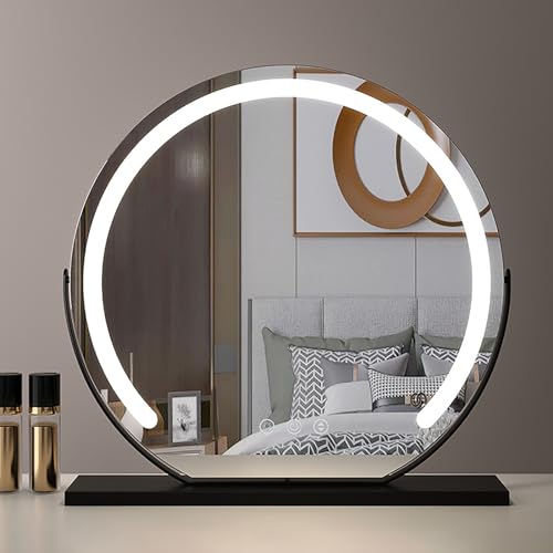 Espejo de maquillaje LED ajustable e inteligente con control táctil inductivo 2