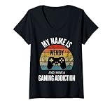 juegos de wendys Este es un regalo perfecto para cualquier persona llamada Wendy que ama jugar videojuegos. Viene en el diseño vintage de atardecer con un controlador de juego
