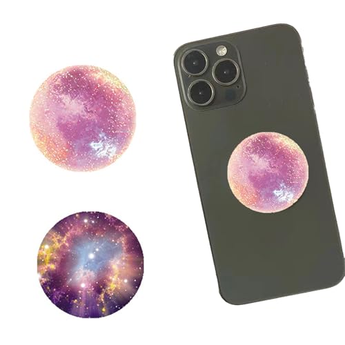 2 Pack Phone Ring Holder Grips,Multi-functional Phone Accessories with Foldable Stand and Finger Holder,Compatible with Smartphones and Tablets,Ring Holder for Phone Case (starry sky)