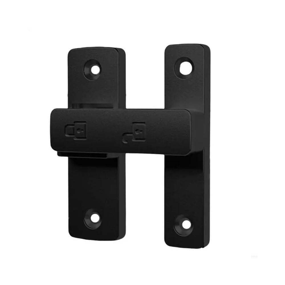 Dazhua Black Portable 180° Foldable Gate Latch, Door Bolt Lock For Shed Fence Cabinet(Black)