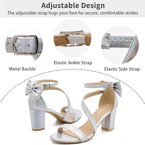 Image of Reimferce Womens Comfortable Heels for Wedding: No Blisters & Sore Feet by 40% Better Shock Absorption During Wedding - 8-Hour Keeping Pain-Free for Brides & Bridesmaids