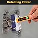 Lookmein Voltage Tester Non Contact Voltage Detector Dual Range AC 12V/48V-1000V,Electrical Tester Pen with LCD Display Live Wire Tester with Alarm and Flashlight Wire Breakpoint Finder Tools