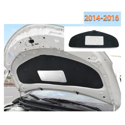 Protector térmico de motor para Toyota Vios 2014-2016 con aislamiento acústico de capó 2