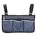 Rollstuhl-Aufbewahrungs-Seitentasche, Rollstuhl-Seitentasche Oxford-Gewebe für Bürostühle für Rollstühle(Navy blau)