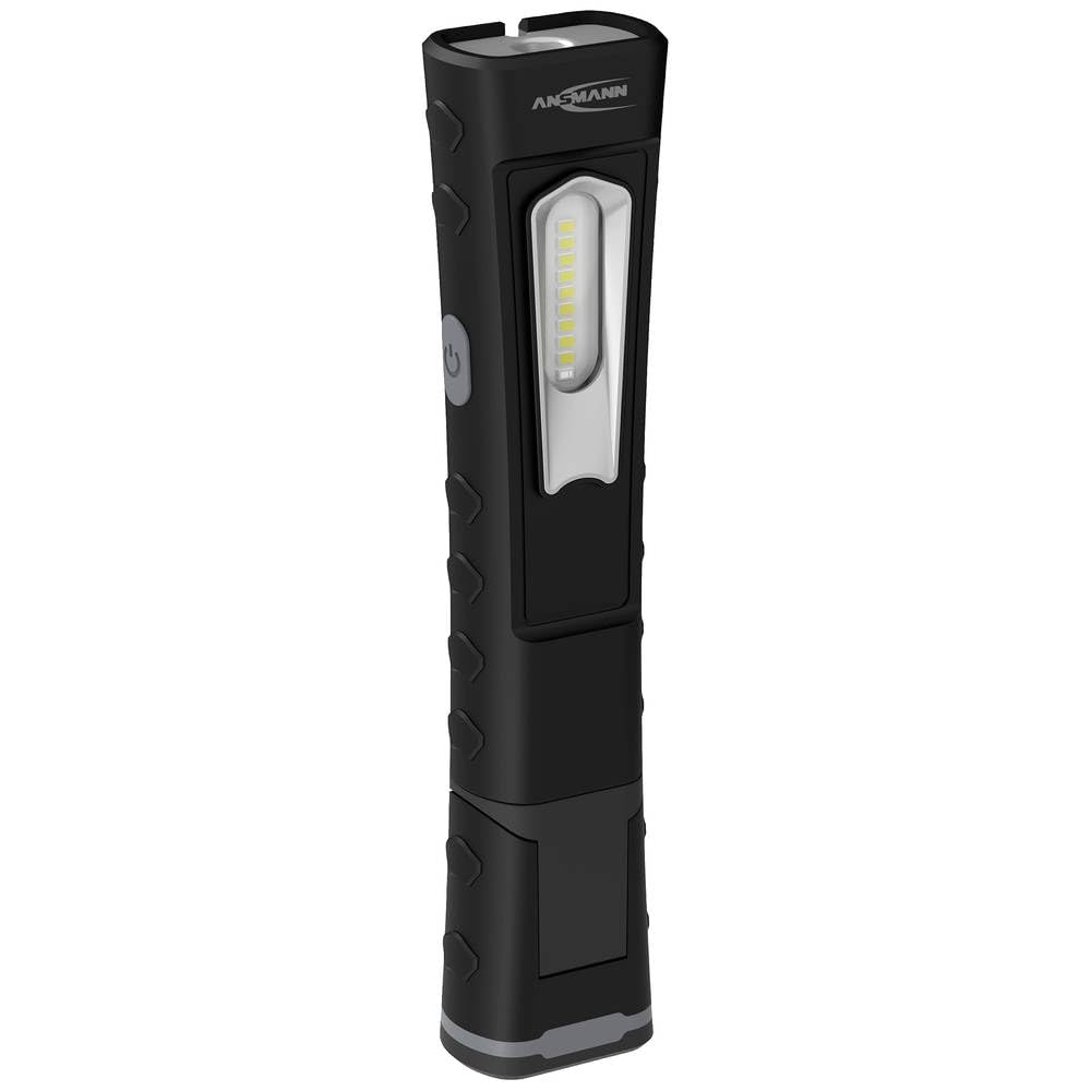 Ansmann Lampada da ispezione per officina ricaricabile 10 W SMD LED fino a 1000 lumen, con stazione di ricarica, ideale per l'uso professionale in officina, cantiere, industria, ispezione