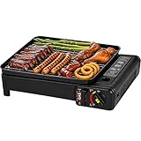 Portable Butane Stove - Compact Gas Grill Stove with...