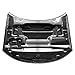 FREEMOTOR802 Front Hood Panel, Compatible with 2015-2023 Dodge Charger, 2021 SRT Hellcat Redeye Widebody Style Unpainted Black Aluminum Engine Cover Replacement