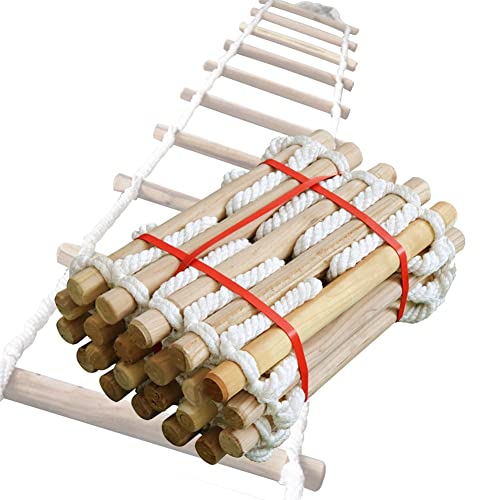 Escalera de cuerda de 5 metros para escape doméstico y trabajos aéreos
