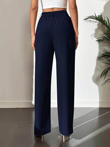 Women's Suit Pants Loose and Wide Legged Work Business Leisure High Waisted Pants Versatile for Commuting3