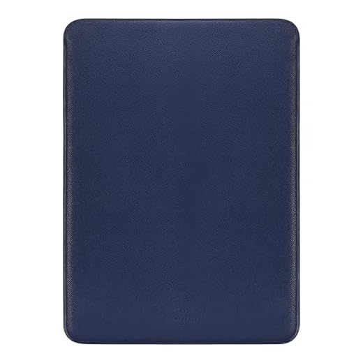 Comfyable Capa para laptop compatível com MacBook Pro/MacBook Air de 13 a 13,3 polegadas, capa de couro sintético de 13 polegadas, azul escuro