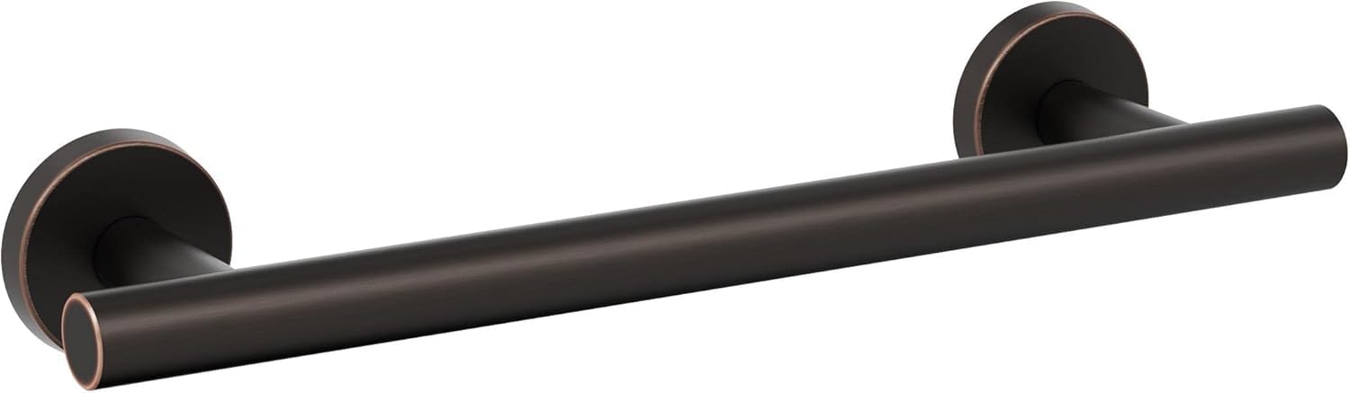 Amerock BH26546ORB | Yağ Ovuşturdu Bronz Havlu Çubuğu | 9 inç (229 mm) Havlu Askısı | Arrondi | Banyo Havlu Tutacağı | Banyo Donanımı | Banyo Aksesuarları
