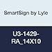 SmartSign U3-1429-RA_14X10 "DANGER ETHYLENE OXIDE CANCER HAZARD & REPRODUCTIVE HAZARD AUTHORIZED PERSONNEL ONLY RESPIRATORS & PROTECTIVE CLOTHING MAY BE REQUIRED IN THIS AREA" Sign, 14" x 10"