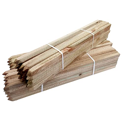 Elixir Gardens Wooden Tree Stakes & Fence Posts | Plant & Shrub Support | Pressure Treated Square Sawn Timber | 75cm(0.75m) x 5