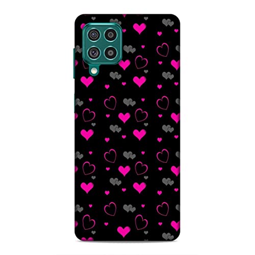 Image of Printed Mobile Back Hard Case Cover for Samsung Galaxy A32 | Black Love, Hearts, Pink, Grey-26