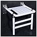 FUPAI Silla De Ducha Plegable para Ducha Interior Asiento De Ducha Montado En La Pared Taburete De Ducha Plegable Ducha para Bañera Viene con Alfombrilla Antideslizante para Bañ(Color:Blanco)