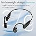 FANSAISI Bone Conduction Hearing Headsets, Wireless Open Ear Earphones with HD Sound Pickup Microphone for Conversations Lightweight All Day Wear