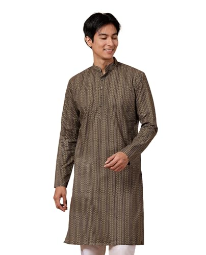 Image of Majestic Man Men's Cotton Regular Fit Casual Kurta