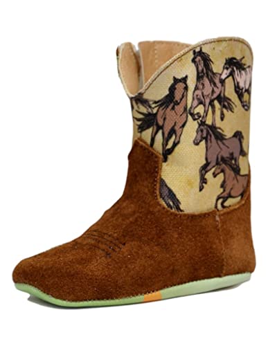 Tin Haul Infant Stampede - Born to Ride Boot Brown 1 M