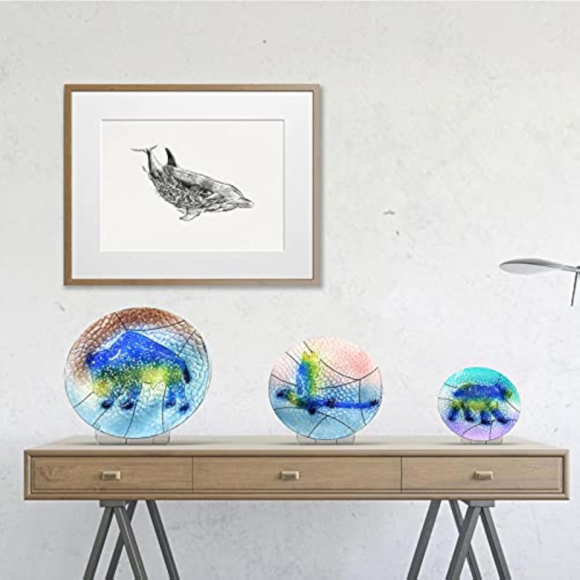 60-Degree Angle Acrylic Plate Display Stand, 5PC Set