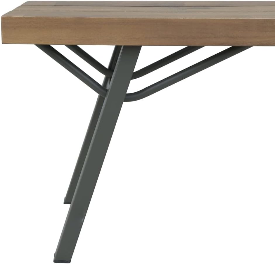 Patio Bench,Porch Bench,Picnic Bench,Garden Benches for Outdoors,Easy to Assemble,for Patio, Porch, Backyard, Balcony, Poolside and Garden, 47.2" Solid Acacia Wood