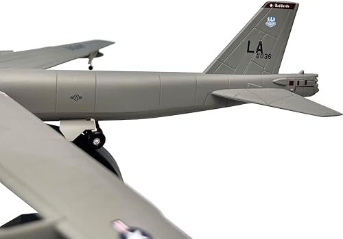 Miniatura 8 de 1200 Escala B-52 Stratofor de largo alcance subsónico Jet Powered Strategic Bomber Metal Militar Diecast Plane Model Gift Ornament Collection