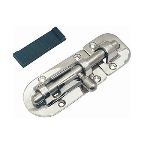 NRC&XRC Marine 316 Stainless Steel Heavy Duty 4-1/3" Long Locker Latch Slide Barrel Bolt for Marine Boat Window/Door/Hatch Cover