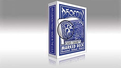 MJM Phoenix Marked Deck Blue - Magic Trick - Ages 12+