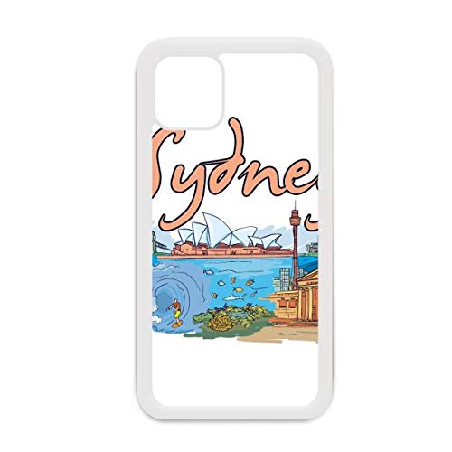 Coque iPhone 12 Pro Max Sydney opéra aquarelle blanc pour Apple