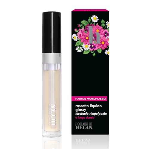 Helan I Colori di Helan - Brillo de labios voluminizador para un maquillaje duradero, bálsamo labial hidratante con aceite de ricino y ácido hialurónico, aceite labial orgánico con vitamina E, 3 ml