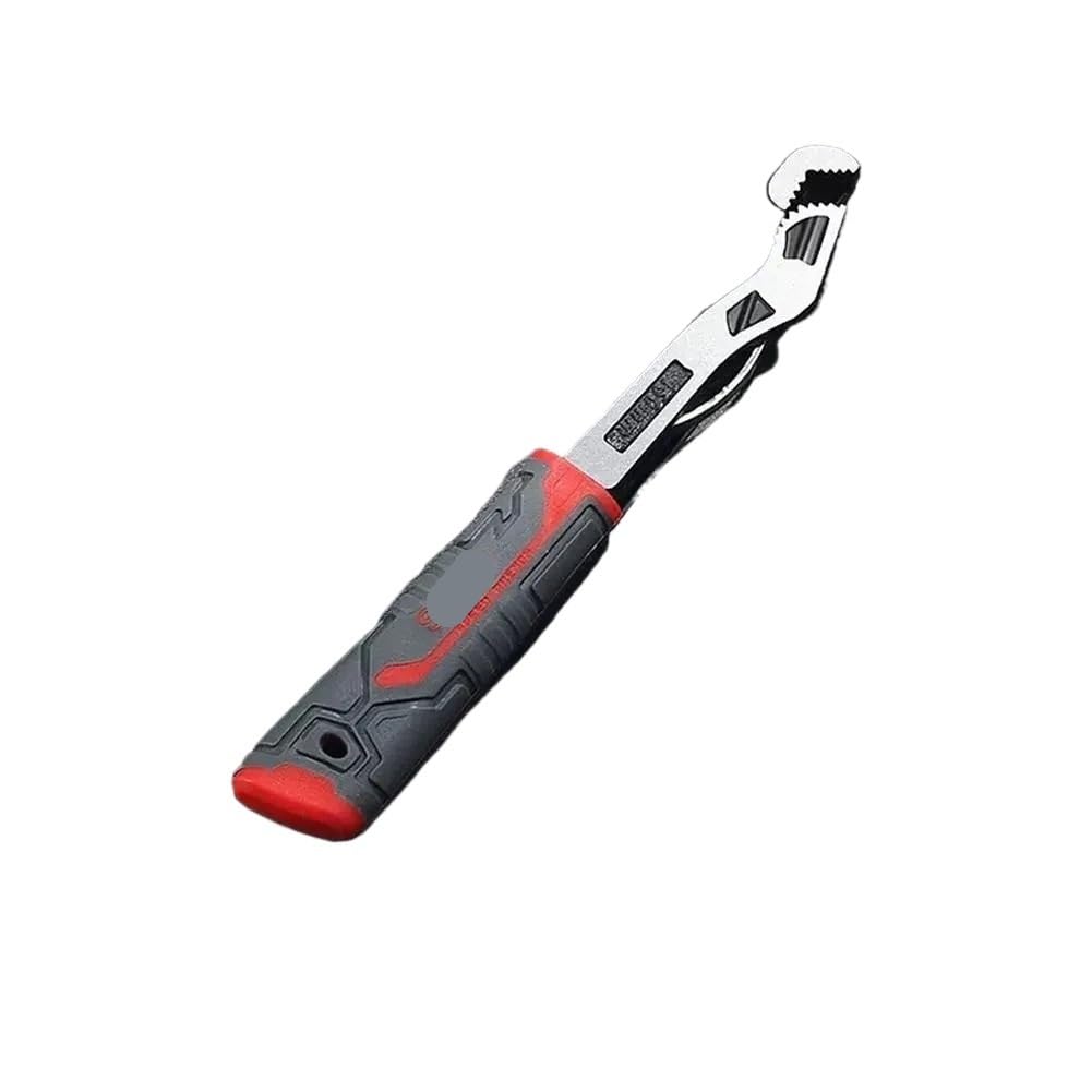 EWsdsfs Industrial Grade Adjustable Multifunctional Self-Locking Pipe Wrench Tool, Universal, Fast Power Grip(6 inch)