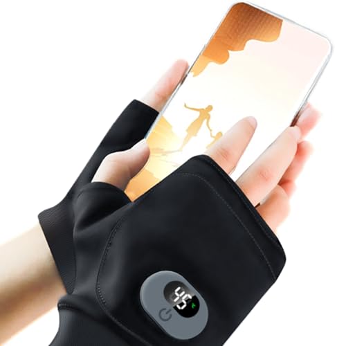 Gants chauffants avec affichage numérique pour stopper le froid aux mains en randonnée