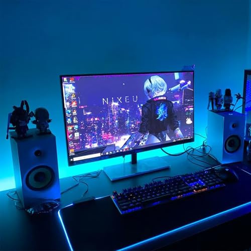 Image of ZETLOR Led Strip Lights, 32.8ft Led Lights Smart Color Changing Rope Lights SMD 5050 RGB Light Strips with Bluetooth Controller Sync to Music Apply for TV, Bedroom, and Home Decoration