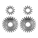 INJORA Stainless Steel 15/22T Overdrive and 13/24T Underdrive Portal Gears Set for 1/18 RC Crawler Redcat Ascent-18 Upgrade