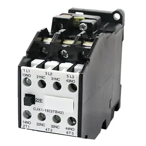 Contacteur AC 110V CJX1-16 relais triphasé 50HZ borne à vis inverseur 2NO 2NC