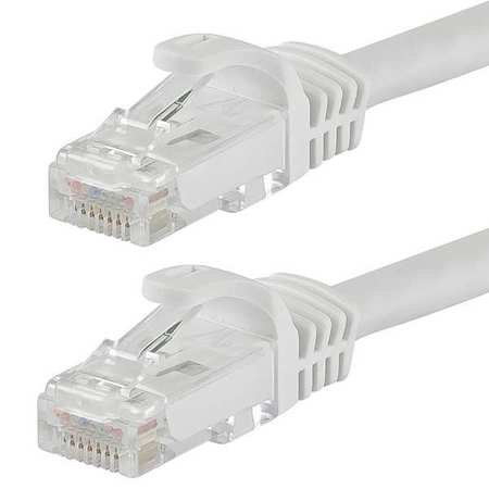 Cable Ethernet Cat 6 blanco 0.5 ft