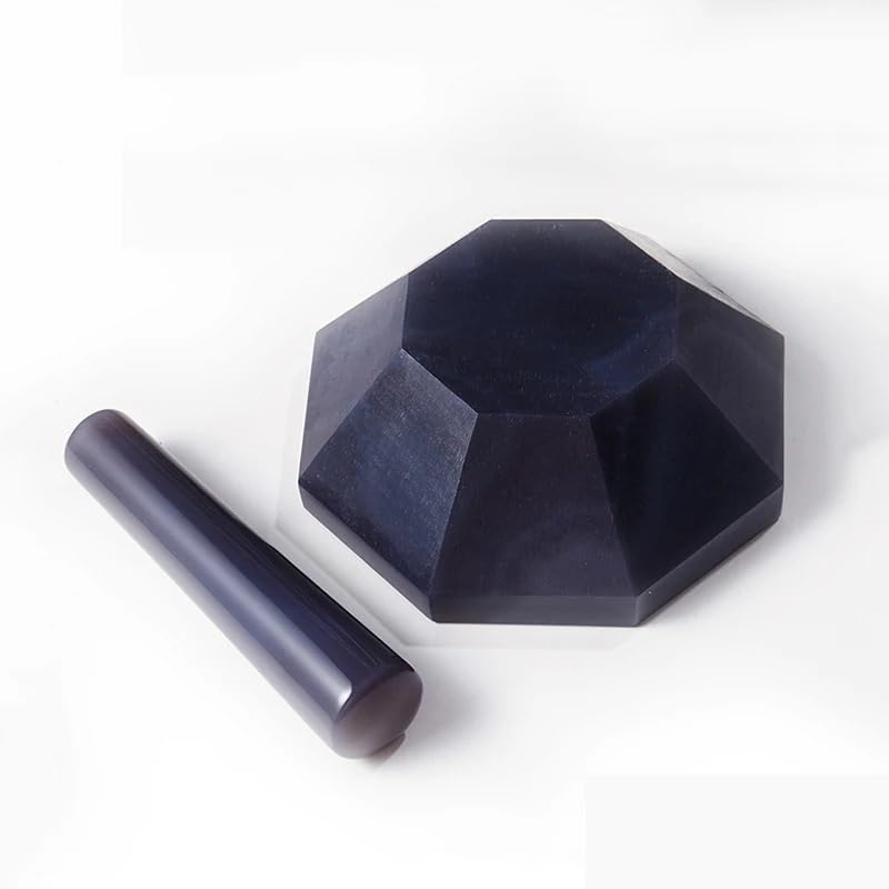 30mm 50mm 70mm 100mm All Sizes Natural Agate Mortar for Lab Grinding(ID 120MM)