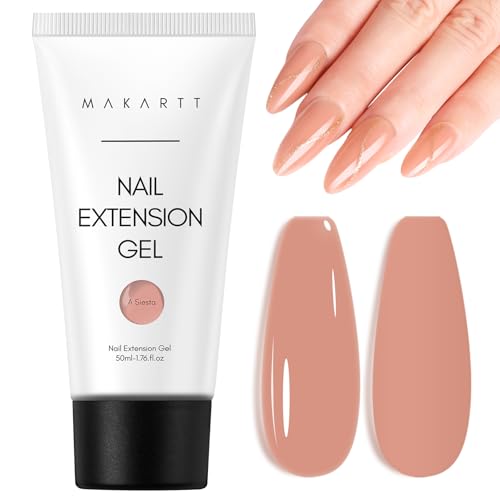 Makarrt Gel de Extensión de Uñas - Poly Nail Extension Gel, Builder Gel Constructor de Uñas para Principiantes y Profesionales, Larga Duración, Aspecto Natural, Moda Diseño de Decoracion DIY Uñas Art