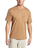 Key Apparel Men's Big-Tall Short Sleeve Heavyweight Pocket Tee Shirt, Khaki, XX-Large-Tall