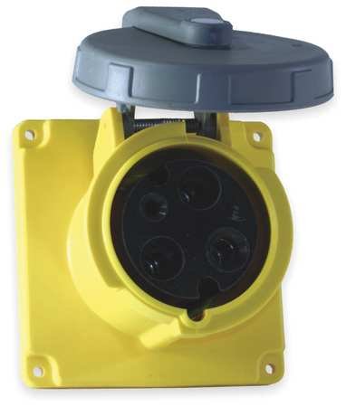 BRYANT HBL330R4W PIN and Sleeve Device, 30A 125V, IEC, 4X/69K, 2P3W, RECP