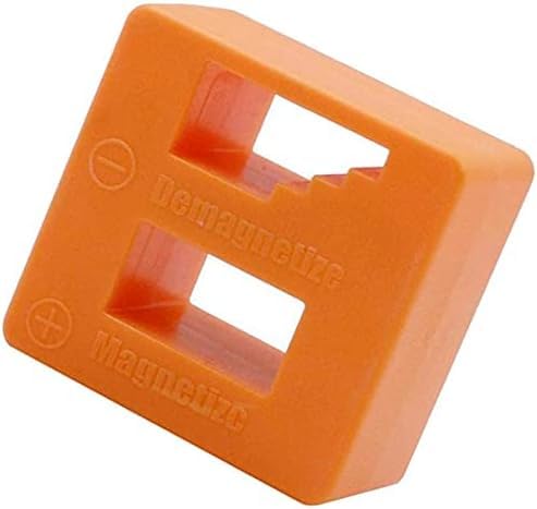 Orange Screwdriver Tool Degausser Screw Bit Batch Fast Magnetizer Demagnetizer, 54x52x30mm Fashion Screwdrivers Tool