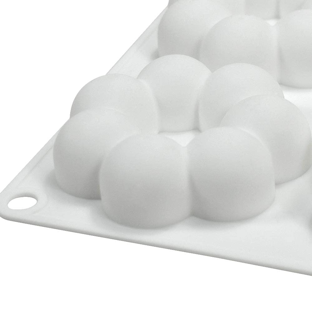 Stampi per torte in mousse francese in silicone, stampo per candele di sapone al cioccolato fai da te 3D Bakeware, 6 fori ciambella a petalo