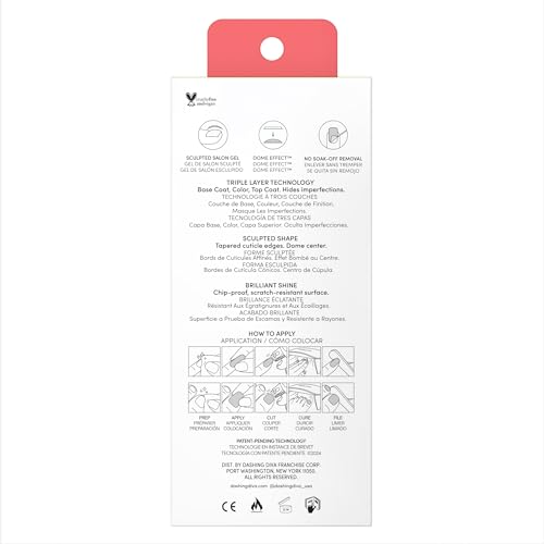 Dashing Diva Glaze Mani Pedi Kit​ - The Vitamin C Glaze - Comes with LED Nail Lamp - Long Lasting, Semicured Gel Nail Strips for Toes & Hands - Thumbnail 5